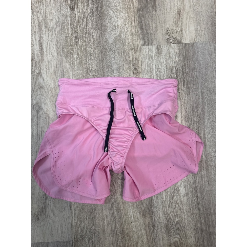 Nike Eclipse 2-in-1  Womens Dri-FIT Running Shorts Pink Laser Cut Size XS - Picture 8 of 9